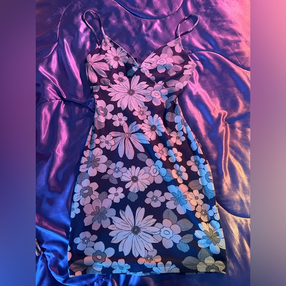 Mini purple & pink dress